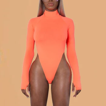 Sexy Turtleneck Black Bodysuit Stretch Thong Bodysuit Long Sleeve Women Romper Bodycon Jumpsuit High Cut Green Orange Bodysuit
Sexy Turtleneck Black Bodysuit Stretch Thong Bodysuit Long Sleeve Women Romper Bodycon Jumpsuit High Cut Green Orange Bodysuit