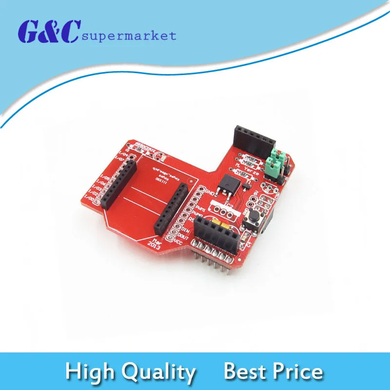 XBee Zigbee Shield RF module wireless expansion board better than ZigBee module ISM 2.4 GHz For Arduino
XBee Zigbee Shield RF module wireless expansion board better than ZigBee module ISM 2.4 GHz For Arduino