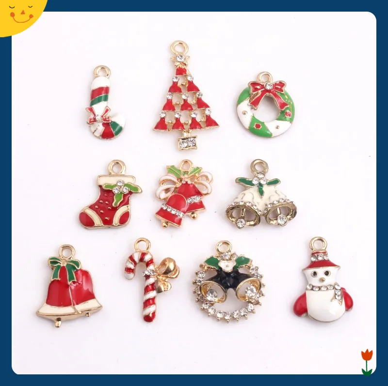 OYKZA Mix Colorful Christamas Design Alloy Enamel Charms Pendants for Bracelet Keychain Necklace DIY Jewelry 30pcs a lot
OYKZA Mix Colorful Christamas Design Alloy Enamel Charms Pendants for Bracelet Keychain Necklace DIY Jewelry 30pcs a lot
