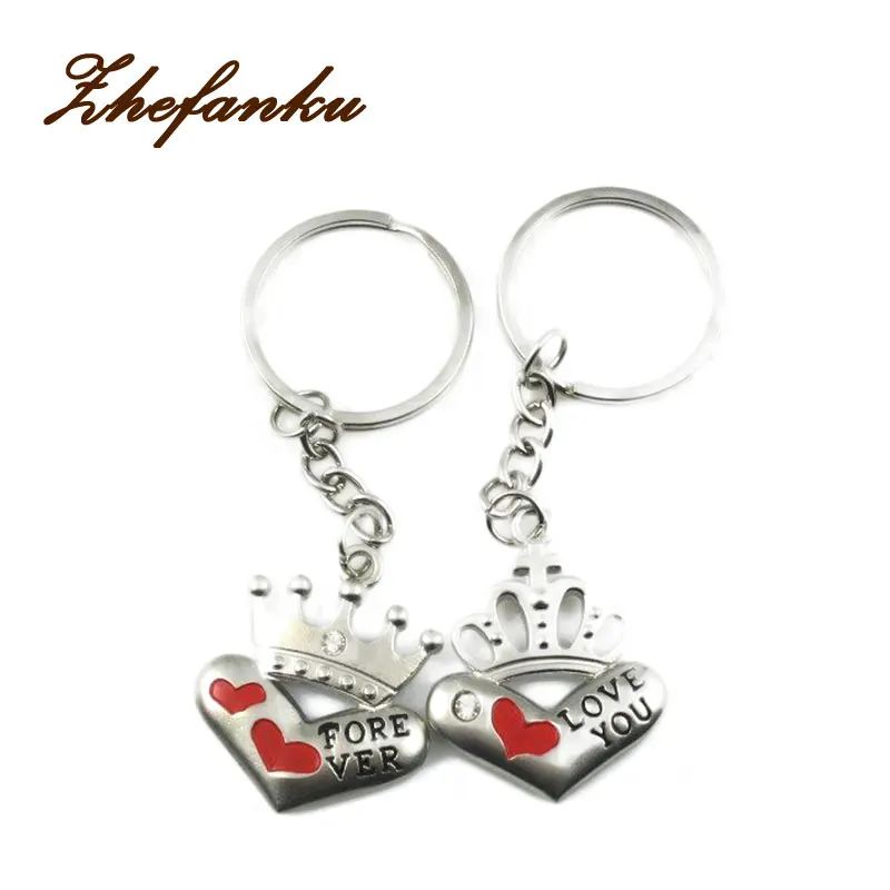 New High Fashion Mini Crown Love Couple Keychain Ornaments Custom Lettering Car-styling Covers
New High Fashion Mini Crown Love Couple Keychain Ornaments Custom Lettering Car-styling Covers