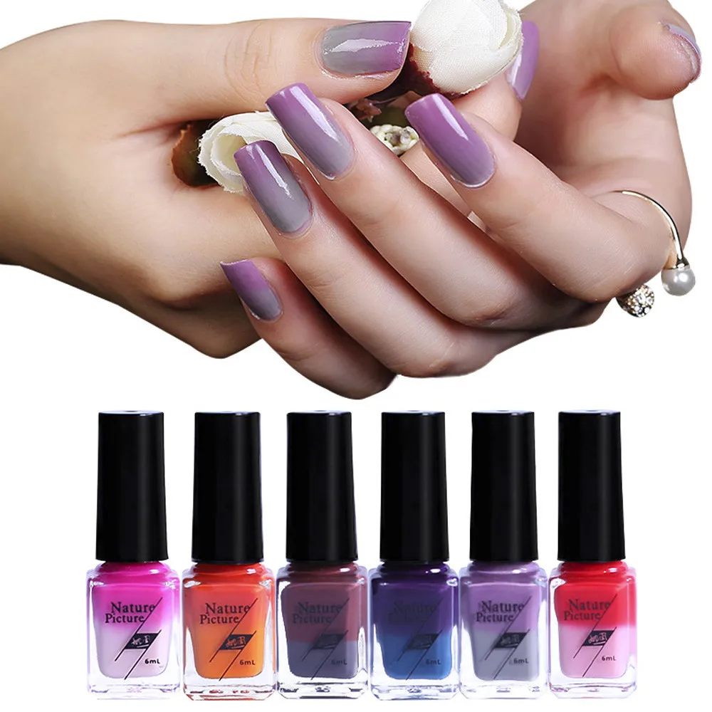Gel Nail polish @@ Temperature Change Nail Polish Color Temperature Control Health Nontoxic Nail Oil wholesale 2019 dropshipping
Gel Nail polish @@ Temperature Change Nail Polish Color Temperature Control Health Nontoxic Nail Oil wholesale 2019 dropshipping