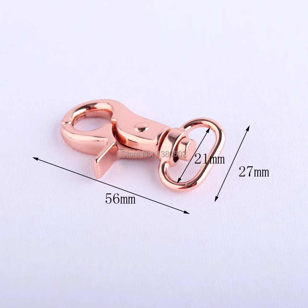 10pcs 56*21mm Rose gold color practical metal Swivel Snap Hooks Clasps Clips for backpack key chain
10pcs 56*21mm Rose gold color practical metal Swivel Snap Hooks Clasps Clips for backpack key chain