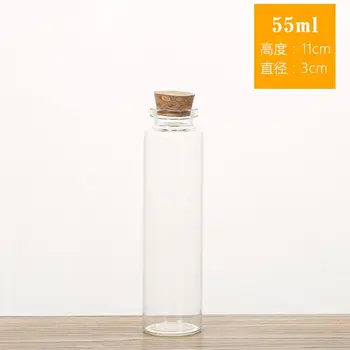 50pcs 30*110mm 55ml glass bottle wishing jar message vials drift jars christmas gift wedding decor jewelry pendant diy container 
50pcs 30*110mm 55ml glass bottle wishing jar message vials drift jars christmas gift wedding decor jewelry pendant diy container