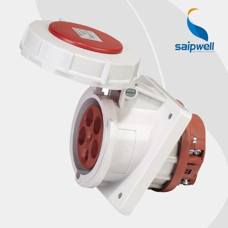Wholesale Saipwell IP67 waterproof socket with cover 400V 63A 5Pin Heavy Duty Industrial coupler EN / IEC 60309-2 type SP-209
Wholesale Saipwell IP67 waterproof socket with cover 400V 63A 5Pin Heavy Duty Industrial coupler EN / IEC 60309-2 type SP-209