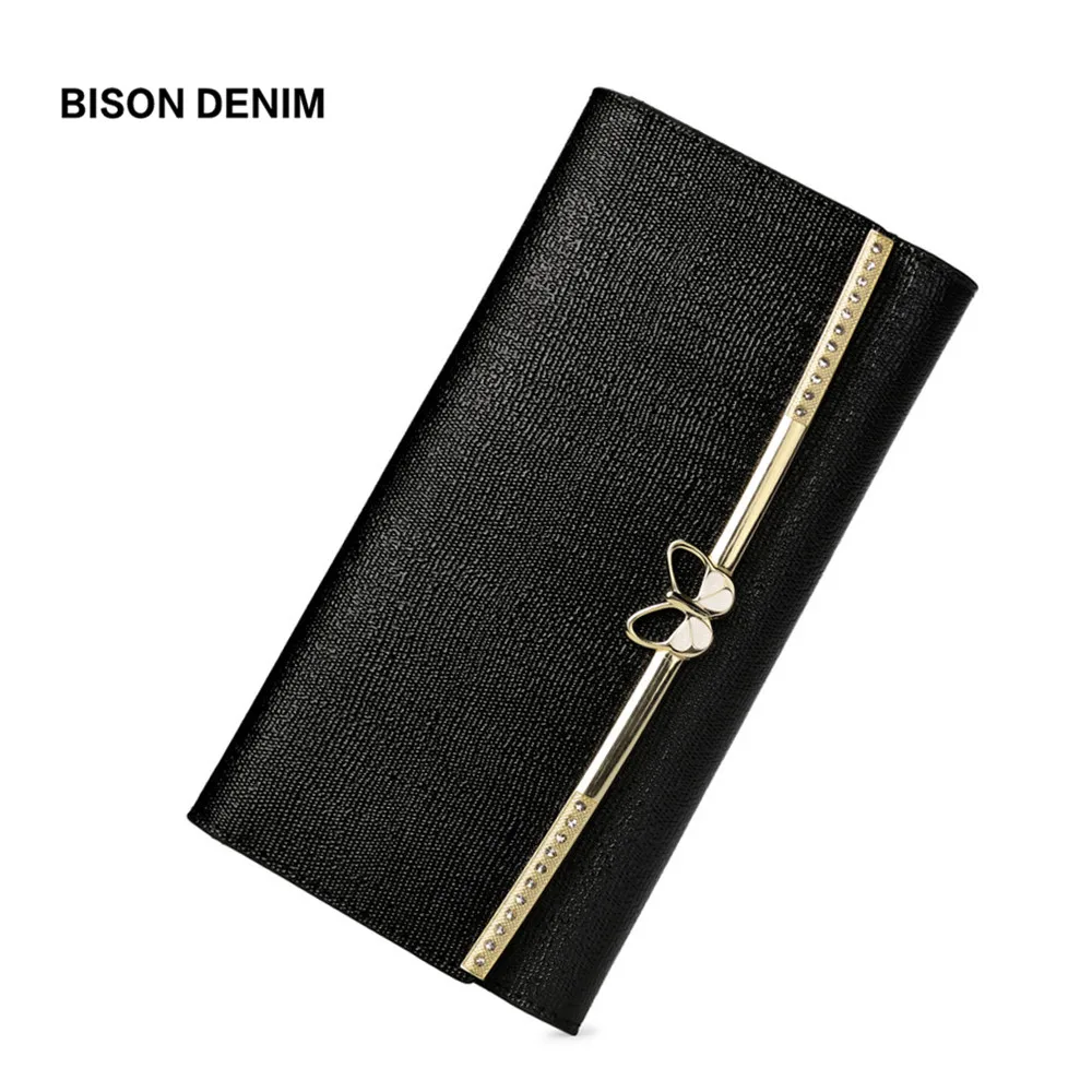 BISON DENIM Genuine Leather Purse Female Luxry Brand Women Wallets Long Zipper Long Clutch Card Holder Coin Purse N3272
BISON DENIM Genuine Leather Purse Female Luxry Brand Women Wallets Long Zipper Long Clutch Card Holder Coin Purse N3272
