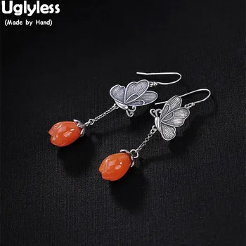 Uglyless Handmade Thai Silver Butterfly Earrings for Women 100% Real Solid Silver Flower Jewelry Natural Agate Magnolia Earrings
Uglyless Handmade Thai Silver Butterfly Earrings for Women 100% Real Solid Silver Flower Jewelry Natural Agate Magnolia Earrings