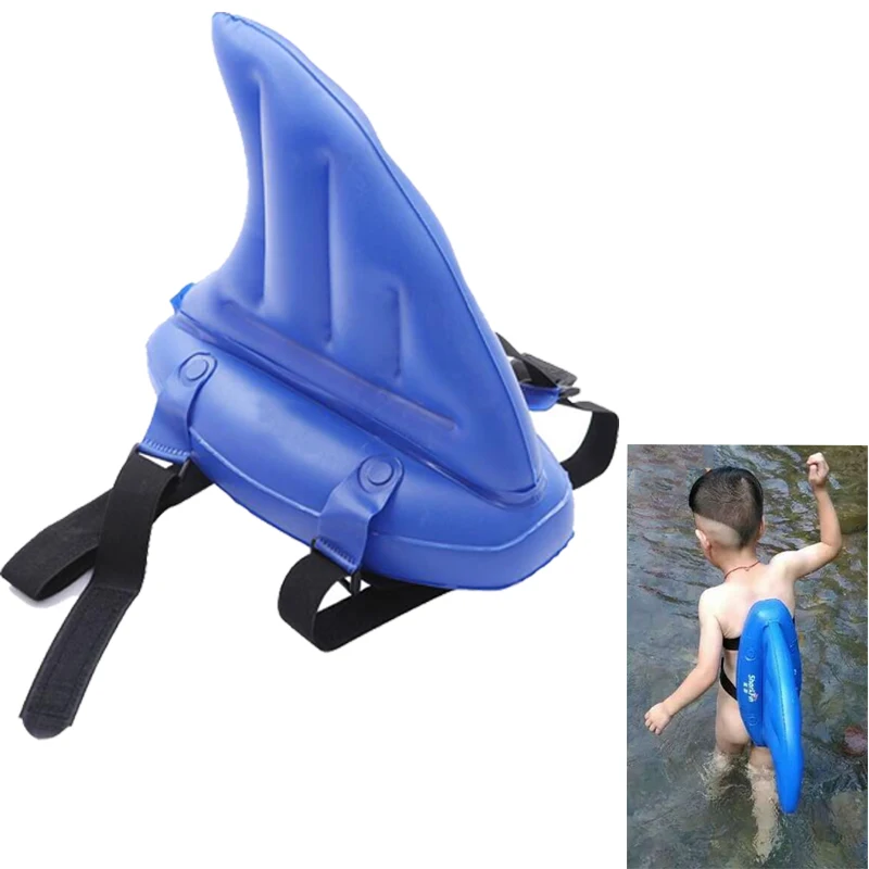 Image Kid s toy learning to swim artifact shark fins copycat inflatable children swimming pool Life buoy floats swimming rings