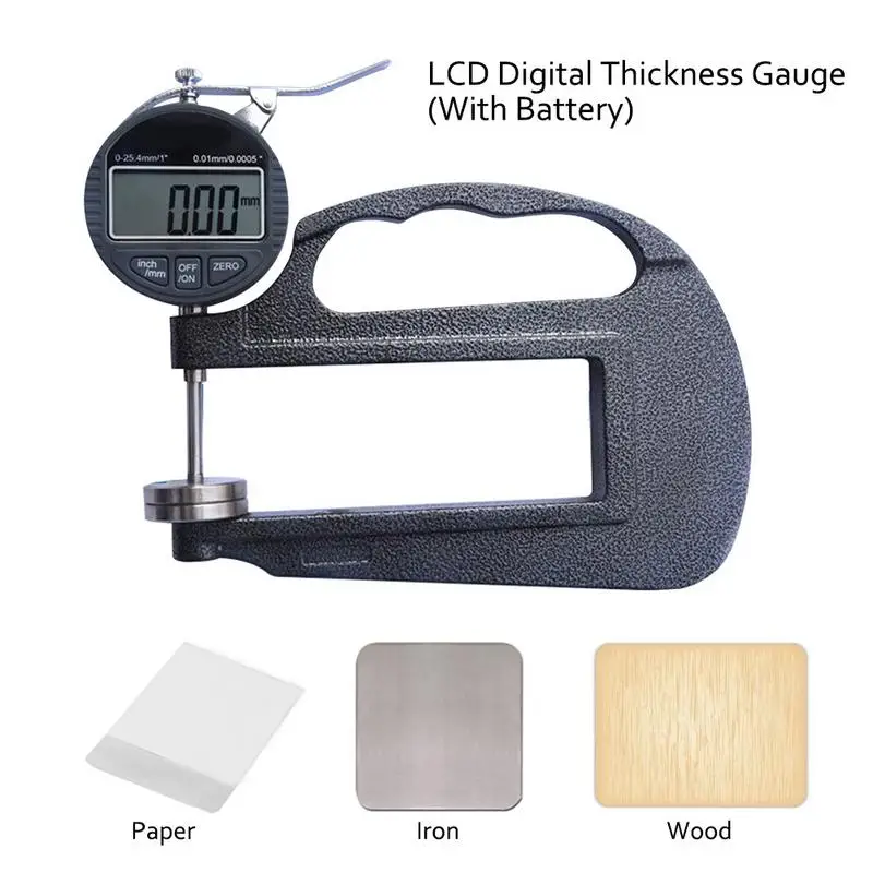 0.01mm Digital Thickness Gauge Meter Portable LCD Electronic Micrometer Micron Thickness Tester 
0.01mm Digital Thickness Gauge Meter Portable LCD Electronic Micrometer Micron Thickness Tester