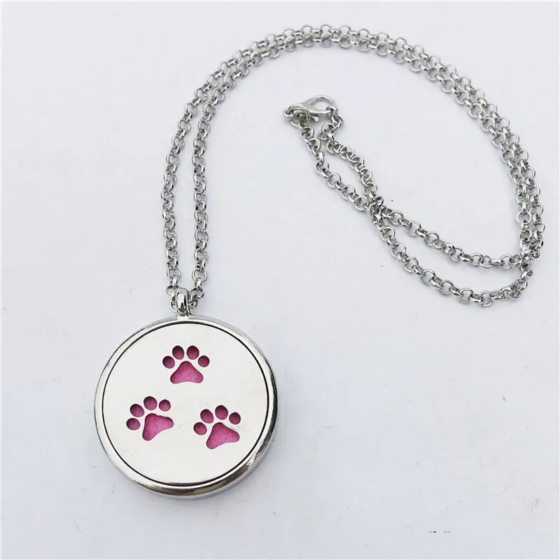 Dog Footprint Fragrance Aroma Diffuser Necklace Stainless Steel Perfume Women Jewelry With Sponge
Dog Footprint Fragrance Aroma Diffuser Necklace Stainless Steel Perfume Women Jewelry With Sponge