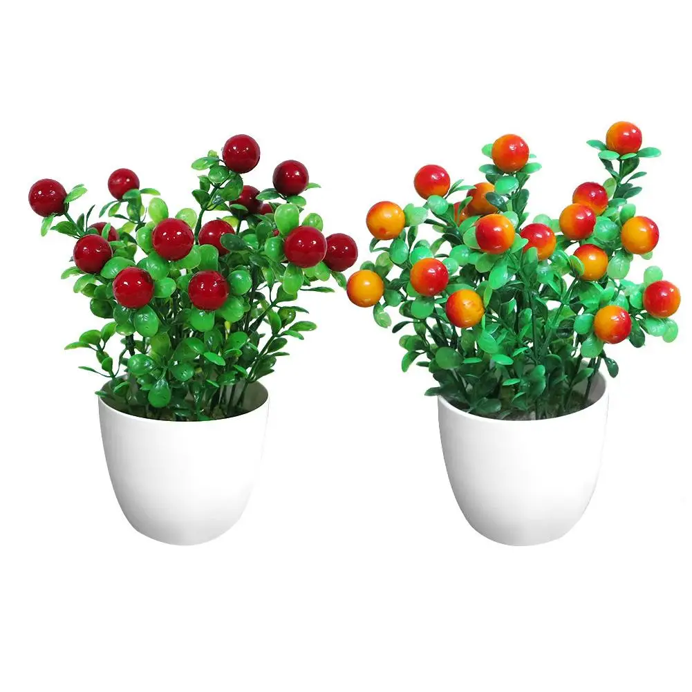 New 1Pc Potted Artificial Plant Fruit Stage Garden Wedding Home Party Decor Props Artificial Plant
New 1Pc Potted Artificial Plant Fruit Stage Garden Wedding Home Party Decor Props Artificial Plant