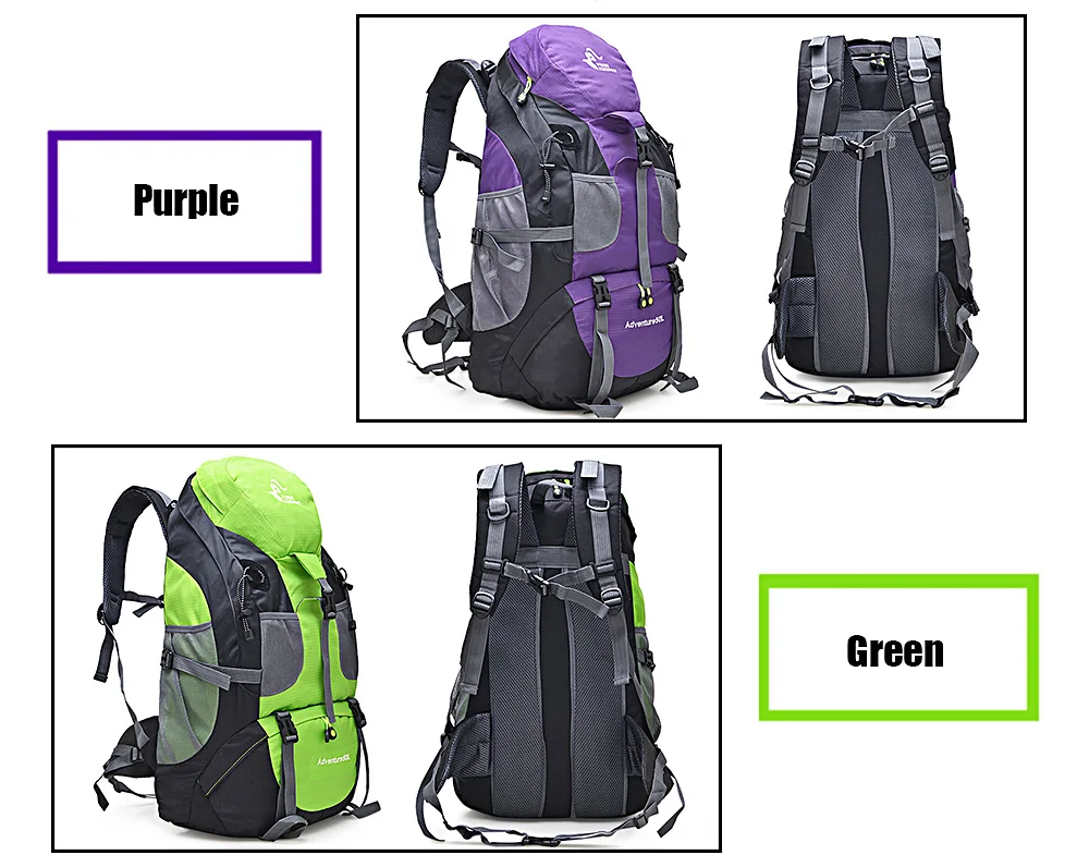 60L / 50L Camping Hiking Backpacks Nylon Outdoor Travel Bag Sadoun.com