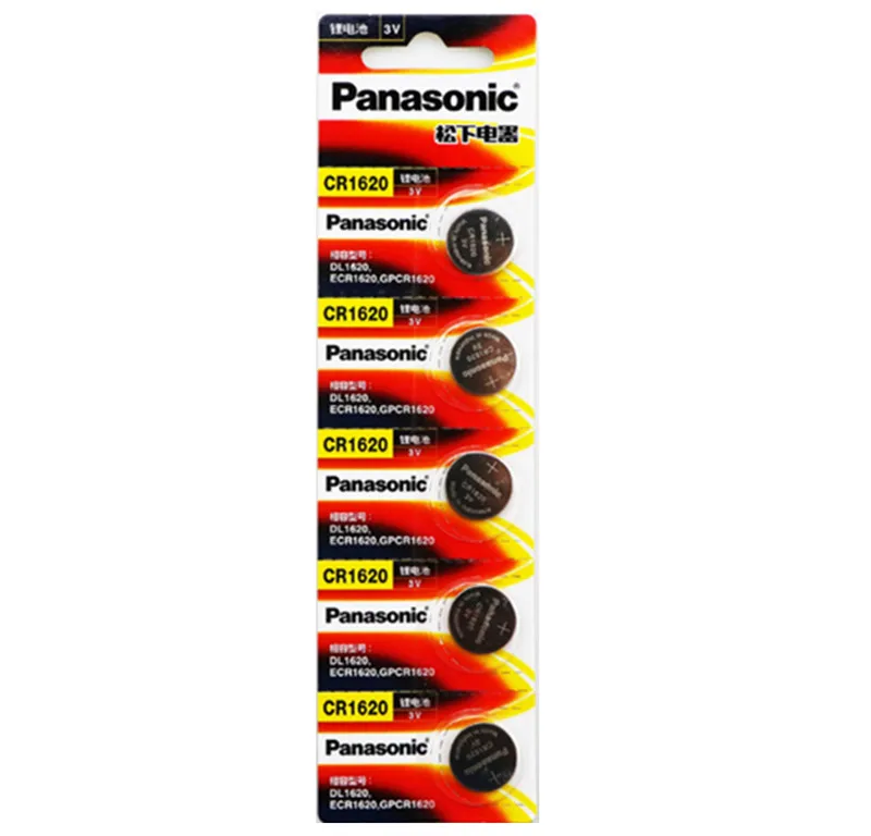 5PCS Panasonic CR1620 Button Cell Coin Batteries CR1620 Car Remote Control Electric Alarm 3V Lithium Battery
5PCS Panasonic CR1620 Button Cell Coin Batteries CR1620 Car Remote Control Electric Alarm 3V Lithium Battery