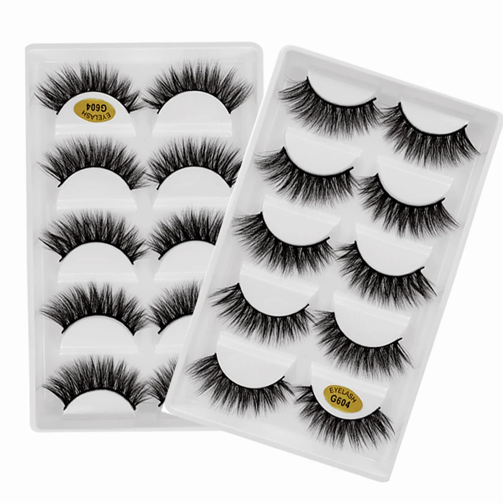 5 pairs Mink Eyelashes Natural Mink Lashes Hand Made High Volume False Lashes CrissCross Gorgeous Makeup False Eyelash Extension
5 pairs Mink Eyelashes Natural Mink Lashes Hand Made High Volume False Lashes CrissCross Gorgeous Makeup False Eyelash Extension