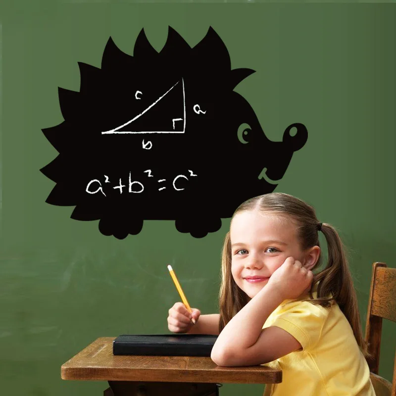 Lovely Hedgehog Blackboard For Classroom Decoration Vinyl Mural Home Decor Kids Baby Room Wall Stickers Wall Decals Accessories
Lovely Hedgehog Blackboard For Classroom Decoration Vinyl Mural Home Decor Kids Baby Room Wall Stickers Wall Decals Accessories