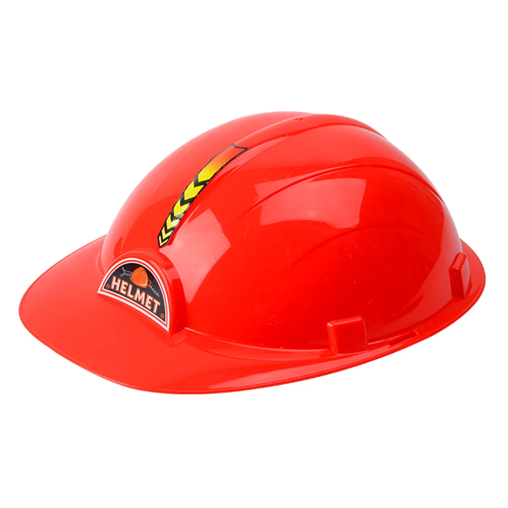 32 Pieces of Plastic Repair Tool Set, with Electric Drill, Safety Helmet, Hammer and Toolbox, Pretend Play Toy for Kids