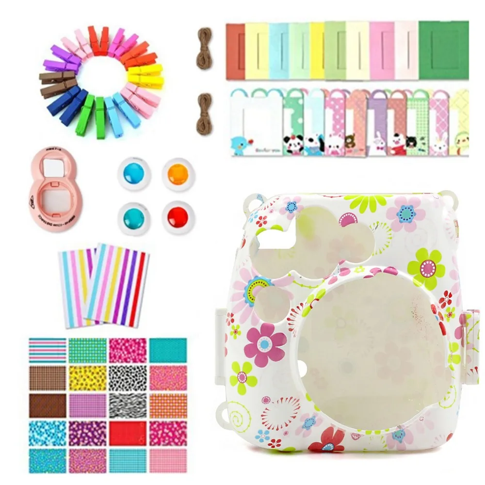 7 in 1 Accessories Set Pattern Protect Case Photo Frame Camera Stickers Wall Frame Clip with Rope for Fujifilm Instax Mini 8 9
7 in 1 Accessories Set Pattern Protect Case Photo Frame Camera Stickers Wall Frame Clip with Rope for Fujifilm Instax Mini 8 9