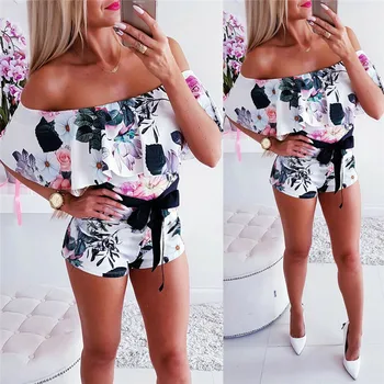 Summer Womens Floral Print Chiffon Playsuit Beach Sleeveless Rompers Clubwear Nigh Party Shorts Jumpsuit Mujer Beachwear
Summer Womens Floral Print Chiffon Playsuit Beach Sleeveless Rompers Clubwear Nigh Party Shorts Jumpsuit Mujer Beachwear