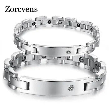 ZORCVENS 2020 New Lovers Magnetic Health Bracelets Bangles 316L Stainless Steel Cubic Zirconia Bracelet For Women Men
ZORCVENS 2020 New Lovers Magnetic Health Bracelets Bangles 316L Stainless Steel Cubic Zirconia Bracelet For Women Men