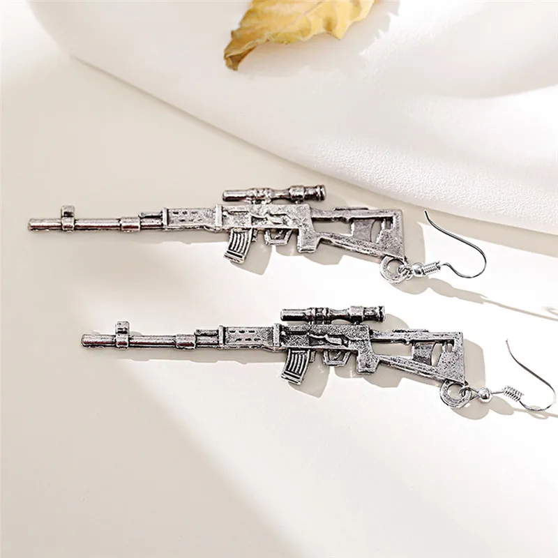 Punk Style Hand Gun Handcuff Drop Earrings Personality Creative Dangle Earring Hip Hop Street Style Jewelry Gift For Women
Punk Style Hand Gun Handcuff Drop Earrings Personality Creative Dangle Earring Hip Hop Street Style Jewelry Gift For Women