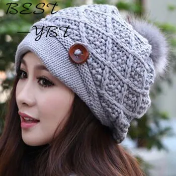 2017 The New Diamond-shaped Single Buckle Ms. Autumn and Winter Solid Color Knitted Hat Rabbit Sphere Wool Cap Sleeve Head Cap
2017 The New Diamond-shaped Single Buckle Ms. Autumn and Winter Solid Color Knitted Hat Rabbit Sphere Wool Cap Sleeve Head Cap