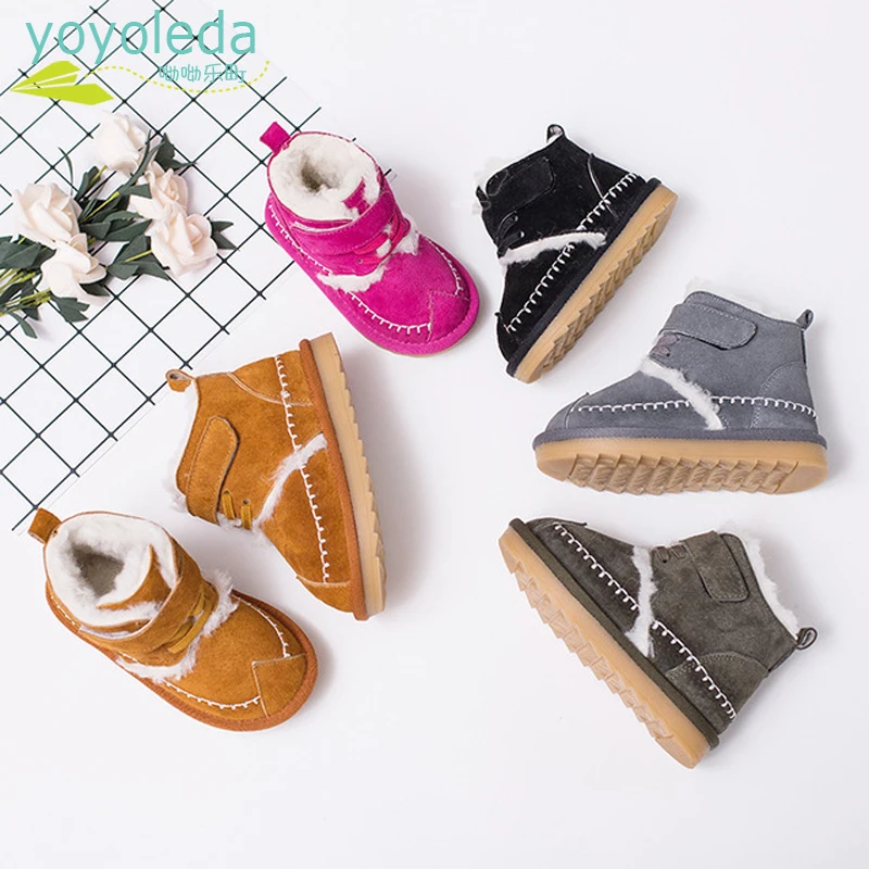 Toddler Winter Baby Snow Boots Fashion Boys Rubber Sole Warm Thick Wool Ankle Infant Boots Baby Girl Genuine Leather Shoes
Toddler Winter Baby Snow Boots Fashion Boys Rubber Sole Warm Thick Wool Ankle Infant Boots Baby Girl Genuine Leather Shoes