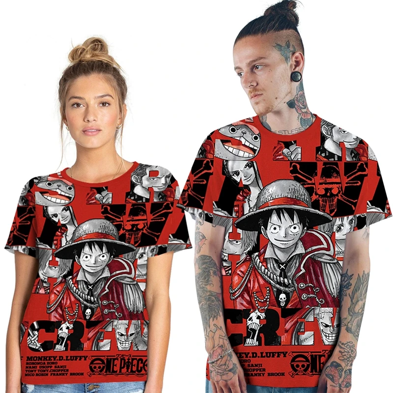 3 Style Cartoon One Piece Monkey Quick Drying 3D T Shirt Short Sleeve Printed T-shirts Casual Men Women Streetwear Tee Tops
3 Style Cartoon One Piece Monkey Quick Drying 3D T Shirt Short Sleeve Printed T-shirts Casual Men Women Streetwear Tee Tops