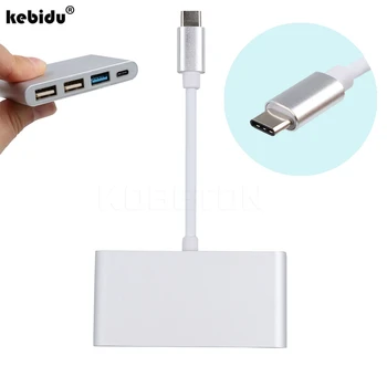 kebidu New Type-C HUB USB 3.1 to 4-Port USB3.0 USB2.0 Type-C Adapter 5Gbps for Macbook And Other Digital Devices
kebidu New Type-C HUB USB 3.1 to 4-Port USB3.0 USB2.0 Type-C Adapter 5Gbps for Macbook And Other Digital Devices