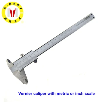 C-MART Tools Vernier Caliper with metric 0-150/0-200mm 0.001inch Stainless Steel Calipers Metric/Inch Micrometer Gauge Measuring
C-MART Tools Vernier Caliper with metric 0-150/0-200mm 0.001inch Stainless Steel Calipers Metric/Inch Micrometer Gauge Measuring