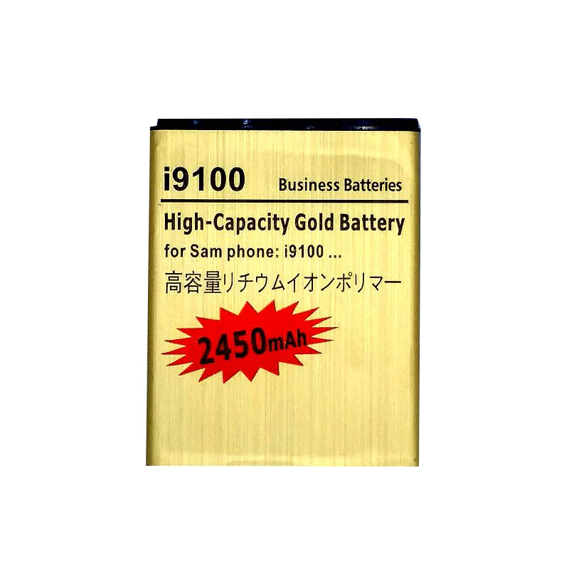 i9100 Battery for Samsung Galaxy S2 i9108 i9050 i9105 i9103 i9188 i9100g Rechargeable li ion Accumulator Batteries on the Phone
i9100 Battery for Samsung Galaxy S2 i9108 i9050 i9105 i9103 i9188 i9100g Rechargeable li ion Accumulator Batteries on the Phone