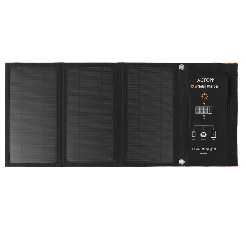 21W Foldable Sun Power Charger Waterproof Sun Power Panel Charge Dual USB Ports for Outdoor Cell Phone Tablet PC Bank Power
21W Foldable Sun Power Charger Waterproof Sun Power Panel Charge Dual USB Ports for Outdoor Cell Phone Tablet PC Bank Power