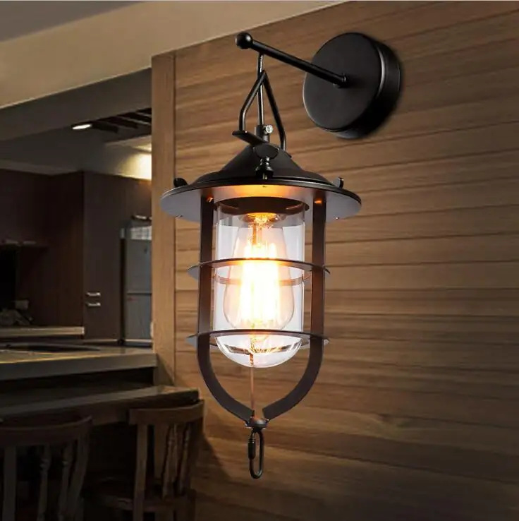 Industrial Wall Light American country wall lamp Vintage mirror light Living room dining room balcony bar cafe decoration light
Industrial Wall Light American country wall lamp Vintage mirror light Living room dining room balcony bar cafe decoration light