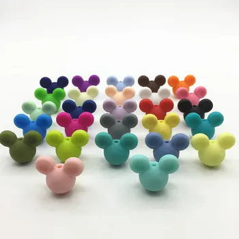 NEW 30pieces/lot Mickey Silicone Beads Baby Teething Beads Safe Food Grade Nursing Chewing Mickey Silicone loose Beads
NEW 30pieces/lot Mickey Silicone Beads Baby Teething Beads Safe Food Grade Nursing Chewing Mickey Silicone loose Beads