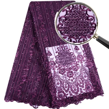 African Lace Fabric 2019 High Quality Nigerian Lace Fabrics Embroidery Beads French Tulle Lace Fabric For Wedding Dress A1399
African Lace Fabric 2019 High Quality Nigerian Lace Fabrics Embroidery Beads French Tulle Lace Fabric For Wedding Dress A1399