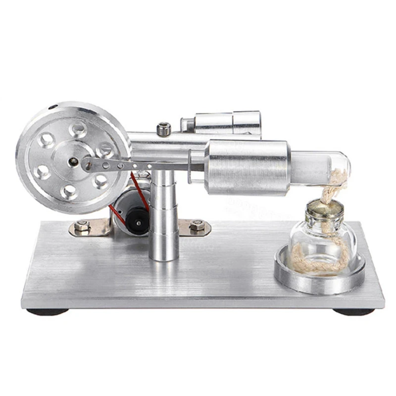 Hot Air Stirling Engine Experiment Model Power Generator Motor Educational Physic Steam Power Toy Design Gifts
Hot Air Stirling Engine Experiment Model Power Generator Motor Educational Physic Steam Power Toy Design Gifts