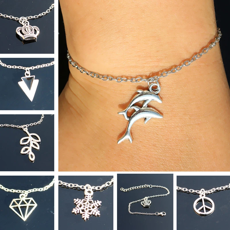 Women Bracelets & Bangles Fashion Jewelry Retro Crown Dolphin Leaf Feather Triangle Snowflake pulseira feminina Bijoux pulseras
Women Bracelets & Bangles Fashion Jewelry Retro Crown Dolphin Leaf Feather Triangle Snowflake pulseira feminina Bijoux pulseras