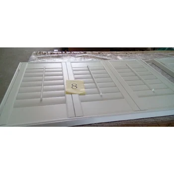 Indoor 100% Custom Wood Shutters With Standard Tilt Bar White Customizable Plantation Shutter Window Blinds Ladder Rope
Indoor 100% Custom Wood Shutters With Standard Tilt Bar White Customizable Plantation Shutter Window Blinds Ladder Rope