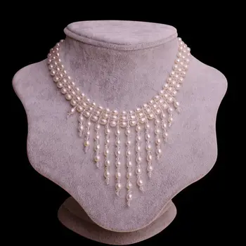 Perfect Bride Wedding Necklace Natural Freshwater Rice Pearls Multilayer Pearl Necklace Crystal Long Tassels Pearl Jewelry Gifts
Perfect Bride Wedding Necklace Natural Freshwater Rice Pearls Multilayer Pearl Necklace Crystal Long Tassels Pearl Jewelry Gifts