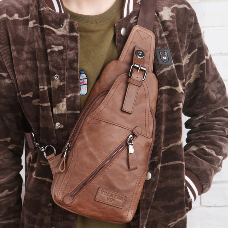 2017 Genuine Leather Magnetic Button Open Men Chest Day Back Pack Fashion Sling Shoulder Crossbody Bag Male Messenger Bags New
2017 Genuine Leather Magnetic Button Open Men Chest Day Back Pack Fashion Sling Shoulder Crossbody Bag Male Messenger Bags New