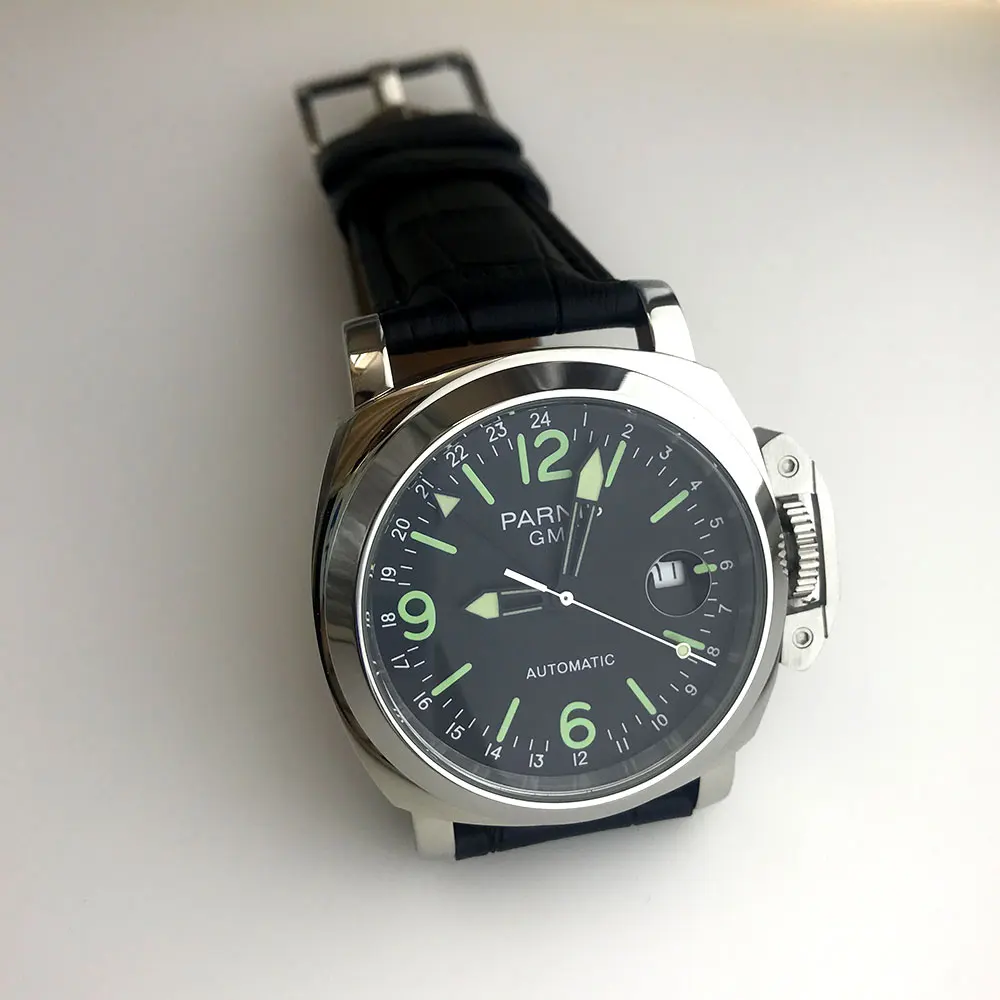 Parnis-watch-44-mm-GMT-movement-automatic-movement-men-s-watch-stainless-steel-polished-leather-strap (3)