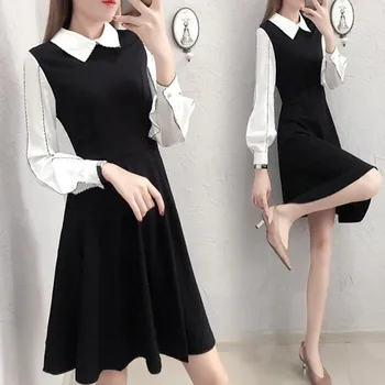 Vintage Retro A-line Dress Women Long Sleeve New Arrival Elegant Dress Luxury Office Lady Spring Autumn 2 Two pieces Set Outfits
Vintage Retro A-line Dress Women Long Sleeve New Arrival Elegant Dress Luxury Office Lady Spring Autumn 2 Two pieces Set Outfits