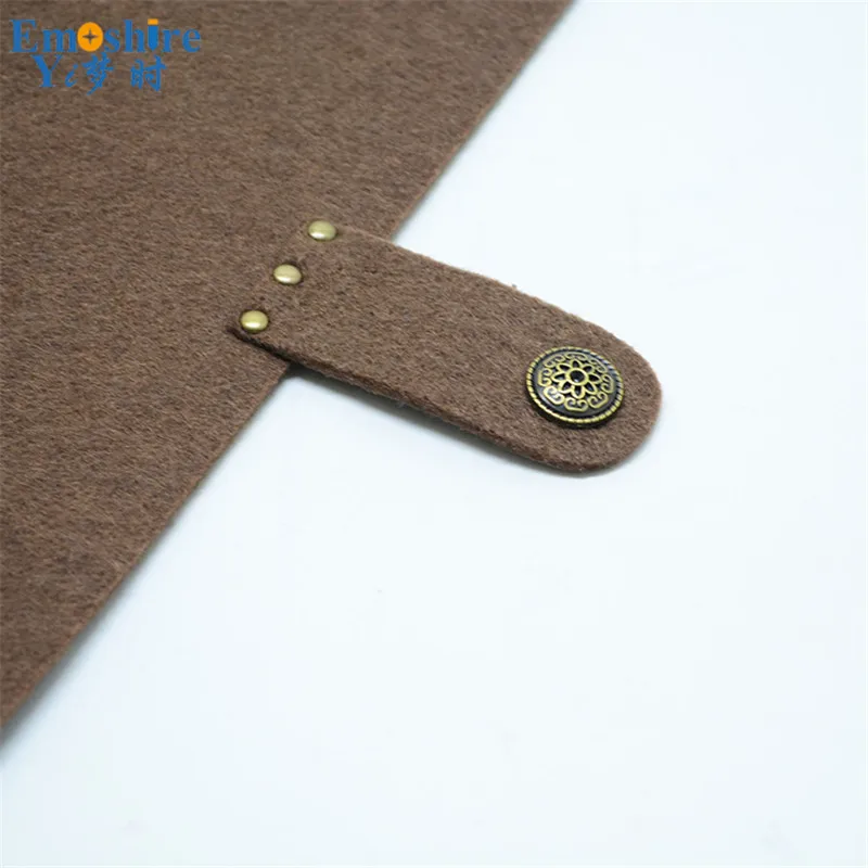 Emoshire B5 felt loose-leaf notebook large note diary kraft paper felt loose-leaf can wholesale custom logo (3)