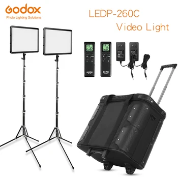 Godox 2x LEDP260C 3300-5600K LED Video Light Continuous Lighting Kit, Photo Video Shooting with Light Stand and Carry Case
Godox 2x LEDP260C 3300-5600K LED Video Light Continuous Lighting Kit, Photo Video Shooting with Light Stand and Carry Case