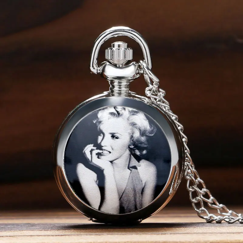 Small Pocket Watch Three Horse Magpie Bird Marilyn Monroe Beauty Vintage Quartz Analog Necklace Watch Chain Reloj De Bolsillo
Small Pocket Watch Three Horse Magpie Bird Marilyn Monroe Beauty Vintage Quartz Analog Necklace Watch Chain Reloj De Bolsillo