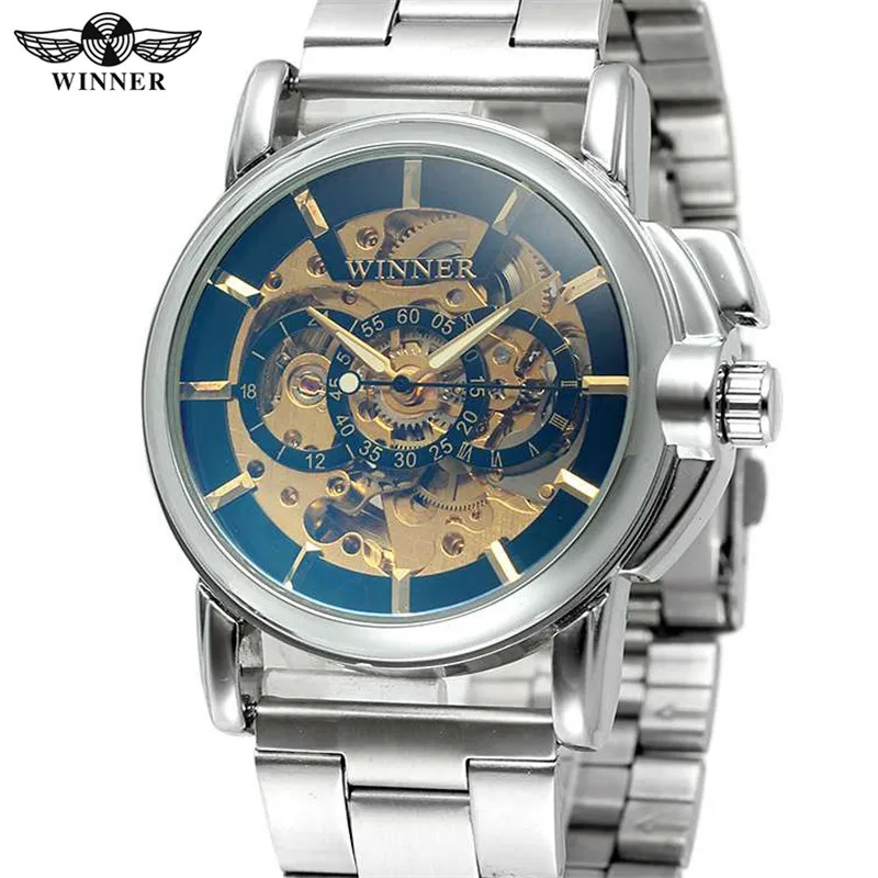 WINNER Automatic Mechanical Mens Women Watches Skeleton Top Brand Luxury Men Lady Watch Business Military Male Clock 0234
WINNER Automatic Mechanical Mens Women Watches Skeleton Top Brand Luxury Men Lady Watch Business Military Male Clock 0234