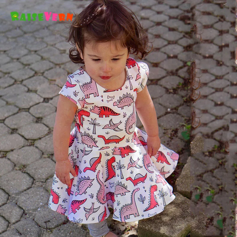 2019 Short Sleeve Dinasour Union Girls Dress Print Princess Dresses Baby Girls Clothes 1-6Y Children Clothing
2019 Short Sleeve Dinasour Union Girls Dress Print Princess Dresses Baby Girls Clothes 1-6Y Children Clothing