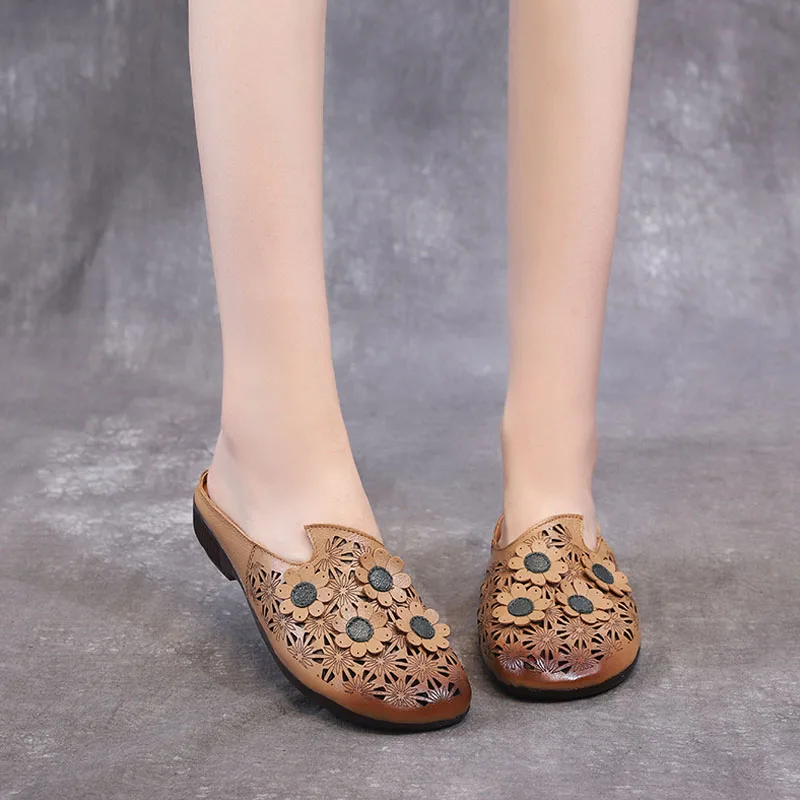 GKTINOO Women Slippers 2019 Summer Slip On Shoes Vintage Genuine Leather Hollow Outside Slippers Women Flat Slides Big Size 41
GKTINOO Women Slippers 2019 Summer Slip On Shoes Vintage Genuine Leather Hollow Outside Slippers Women Flat Slides Big Size 41