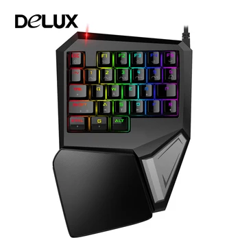 Delux 29 Keys Programmable Mechanical Keyboard One/Single For LOL DOTA 2 Esport Gamer Gaming Keyboard RGB LED Backlit BlueSwitch 
Delux 29 Keys Programmable Mechanical Keyboard One/Single For LOL DOTA 2 Esport Gamer Gaming Keyboard RGB LED Backlit BlueSwitch