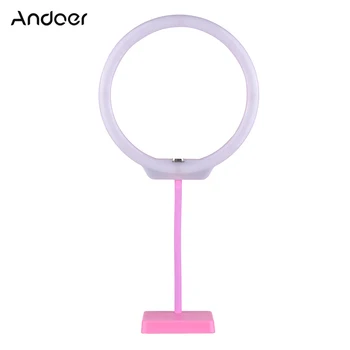 Andoer H-15B Mobile Power Supply Ring Light 144pcs LED 3200K-5600K 5V 2A Ring Video Lamp Anchor Light for Makeup Camera Shooting
Andoer H-15B Mobile Power Supply Ring Light 144pcs LED 3200K-5600K 5V 2A Ring Video Lamp Anchor Light for Makeup Camera Shooting