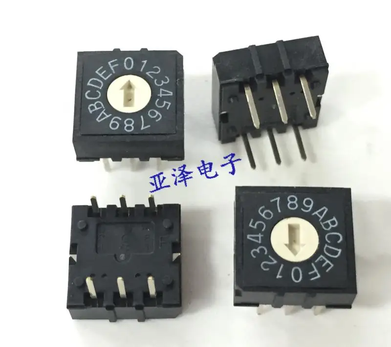 5PCS/LOT Taiwan DIP round RH3AF-16R-V-B rotary switch 16 shift code rotary 0-F encoding switch 3:3
5PCS/LOT Taiwan DIP round RH3AF-16R-V-B rotary switch 16 shift code rotary 0-F encoding switch 3:3