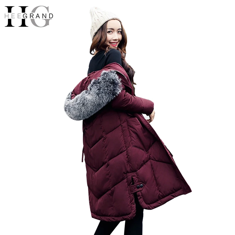 HEE GRAND Fur Collar Cotton Parkas Winter Coat Women X-Long Warm Jackets Snow Thickness Feathers Hooded Slim Outwear WWM1666
HEE GRAND Fur Collar Cotton Parkas Winter Coat Women X-Long Warm Jackets Snow Thickness Feathers Hooded Slim Outwear WWM1666
